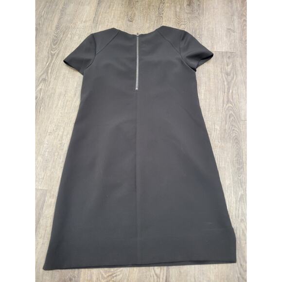 Maggy London Simple Solid Black Short Sleeve Dress Size 4 - Picture 4 of 5